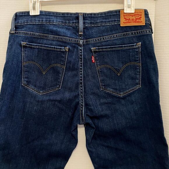 NWOT Levi's 711 Skinny Jeans Womens Size 31 Blue Denim Patches Stretch Mid Rise - Picture 4 of 9